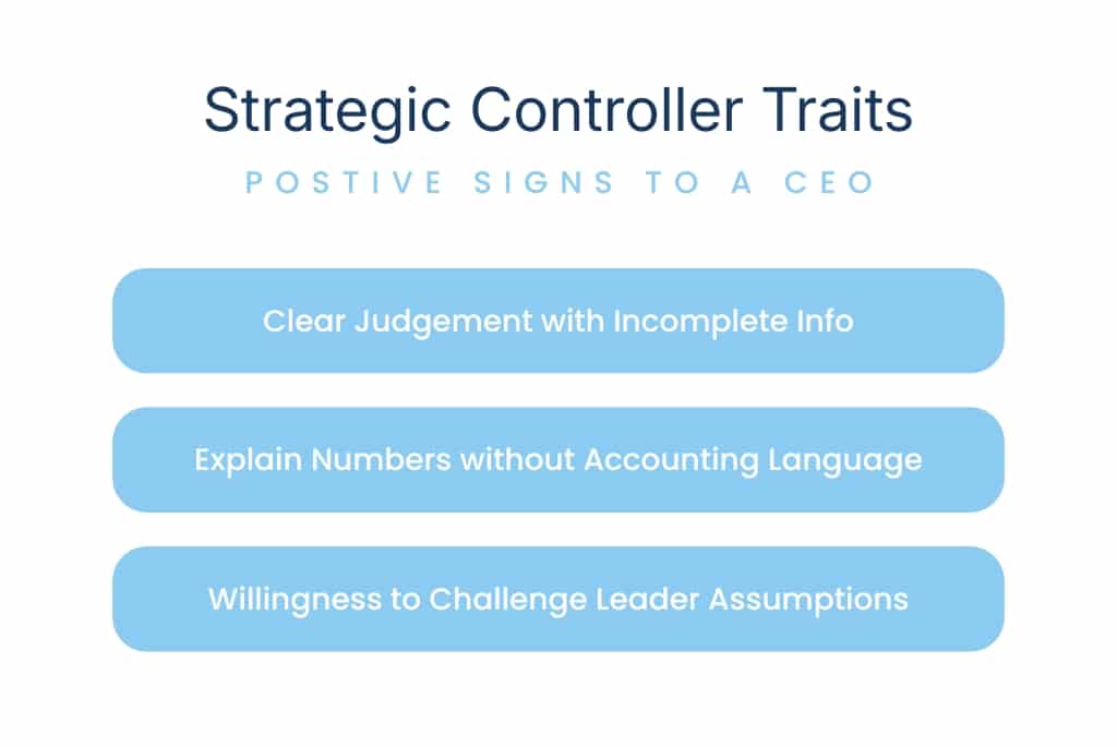 Strategic Controller Traits | Positive signs to a CEO